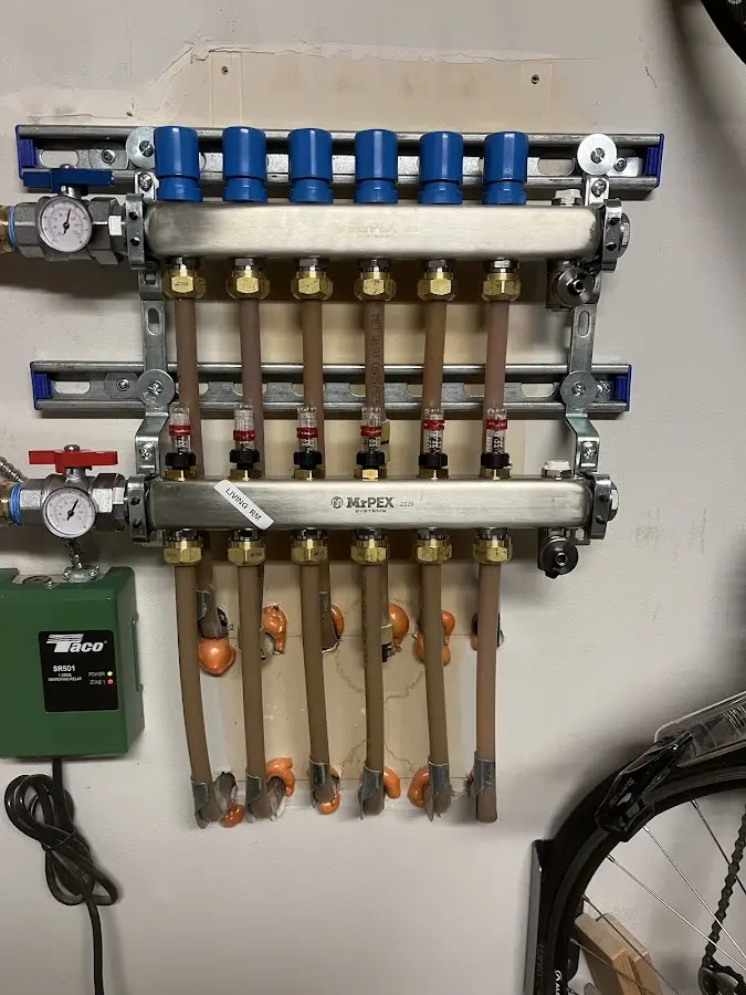 Plumber performing Gas Leak Detection at a residential property in Chino Hills